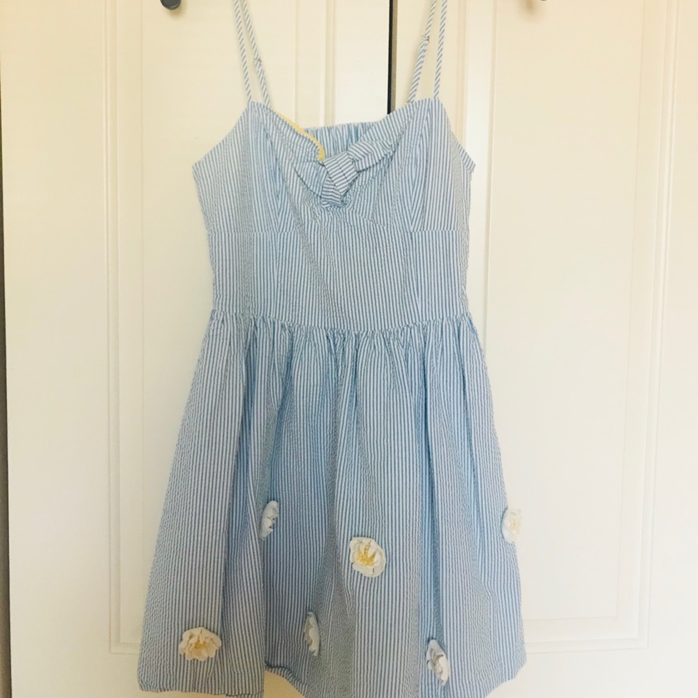 Lily Pulitzer blue-white floral dress
